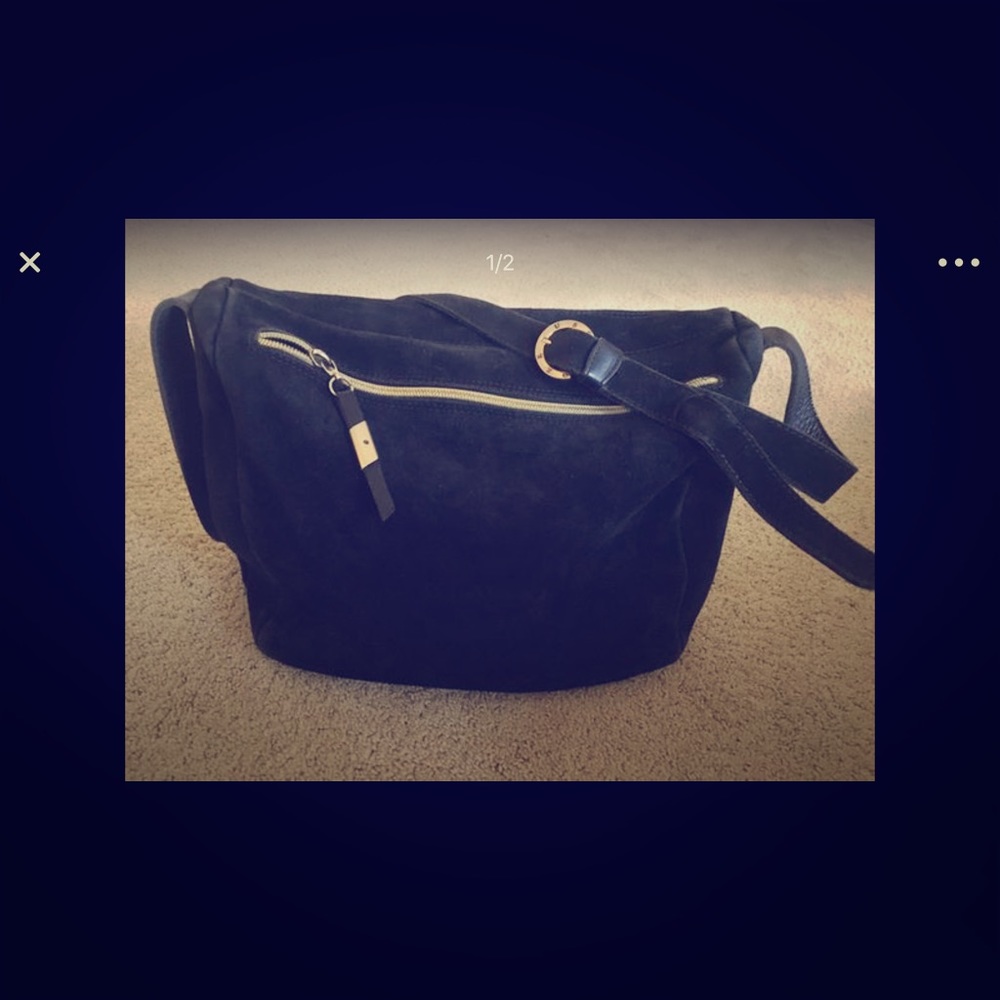 Cross body suede Zeus Purse